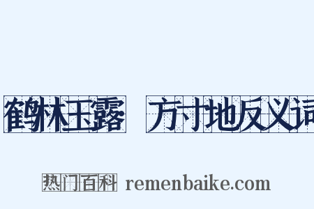 鹤林玉露·方寸地反义词是什么意思的图片